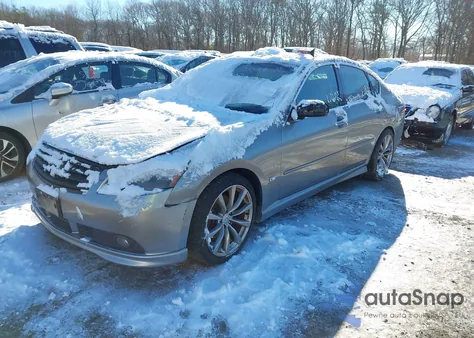 2007 Infiniti M45 Sport z USA, uszkodzony, nr VIN JNKBY01E27M401756